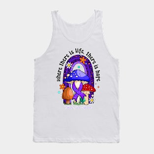 Testicular Cancer Awareness - life hope ribbon Tank Top